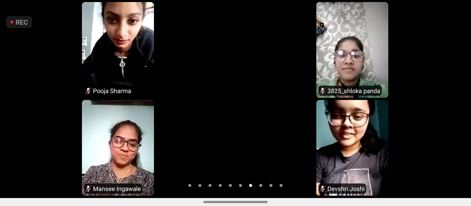 Students interacting in YUWaah Session